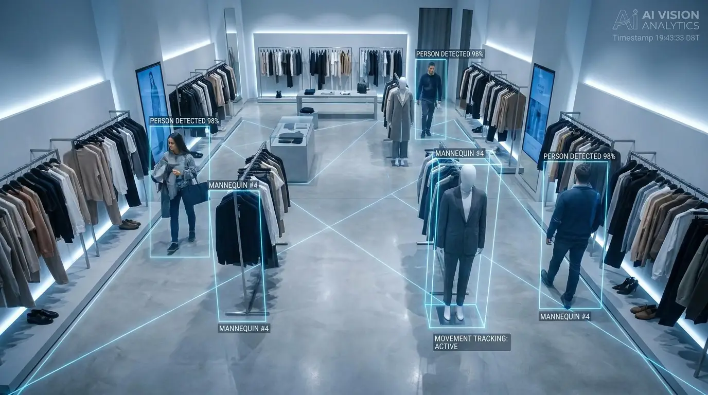 AI monitoring for luxury apparel stores