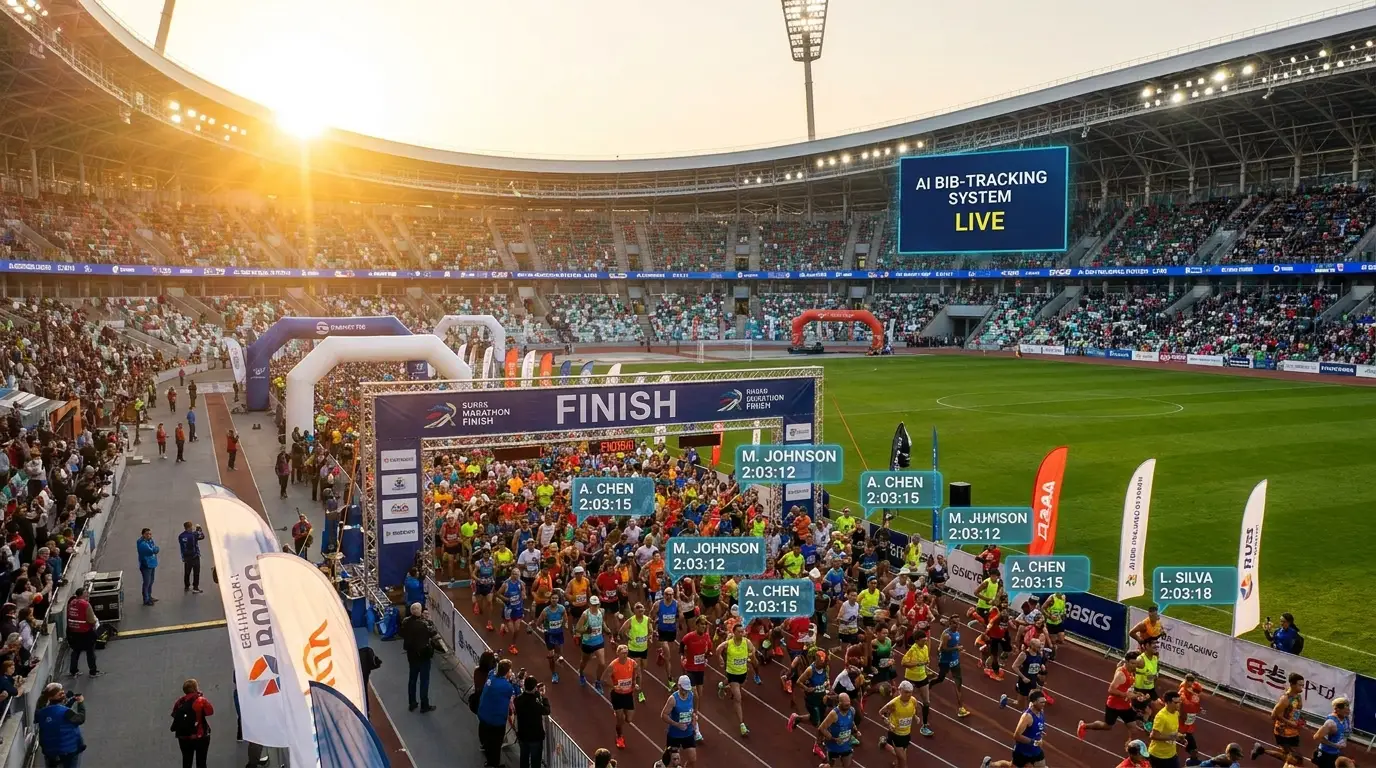 AI race timing for marathons