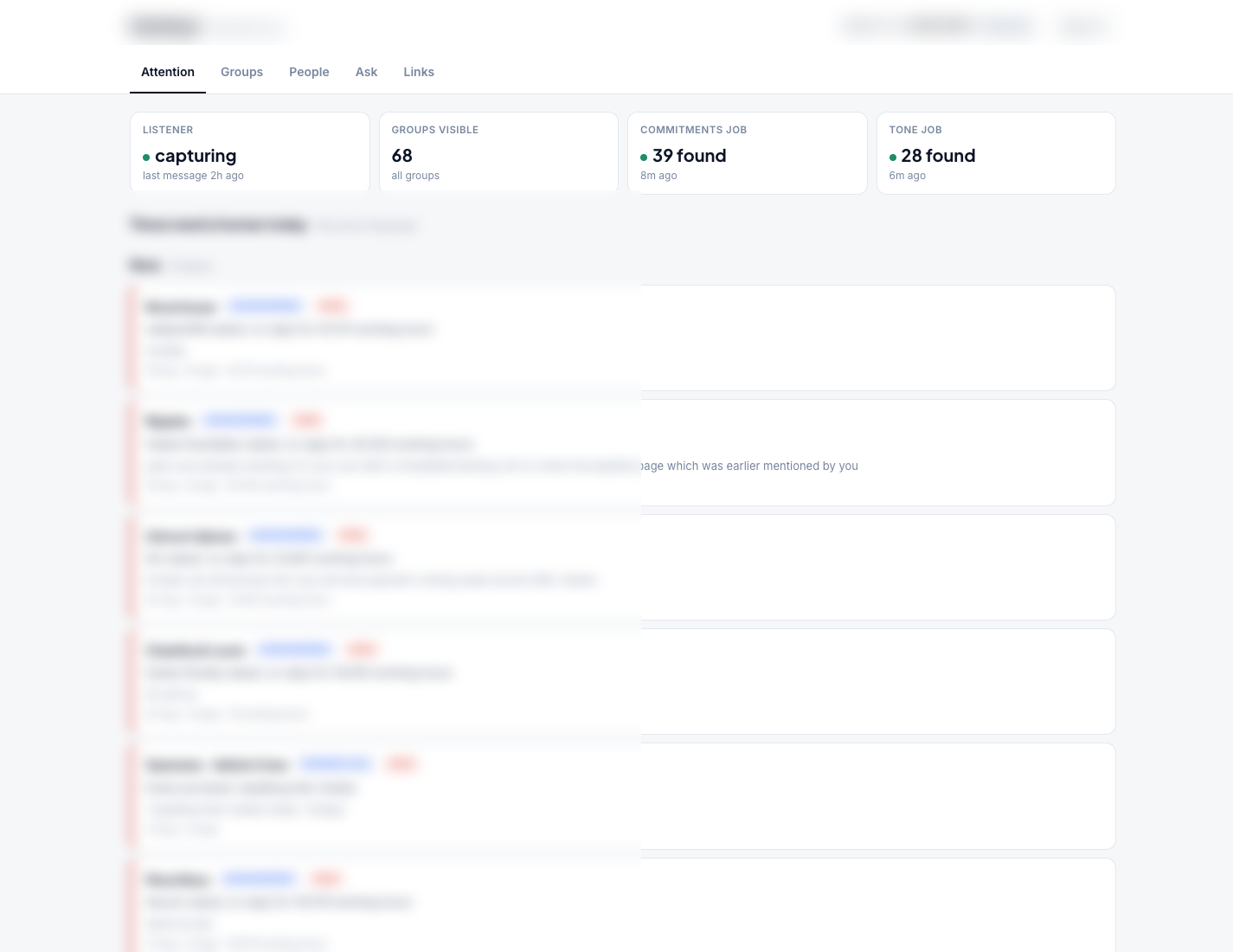 Operations dashboard