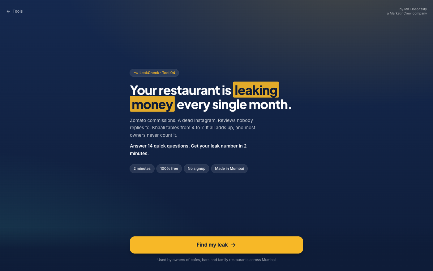 The LeakCheck revenue audit