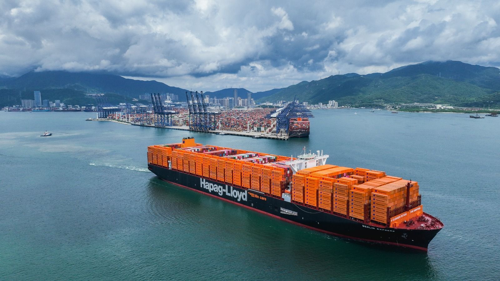 Hapag-Lloyd vessel at sea